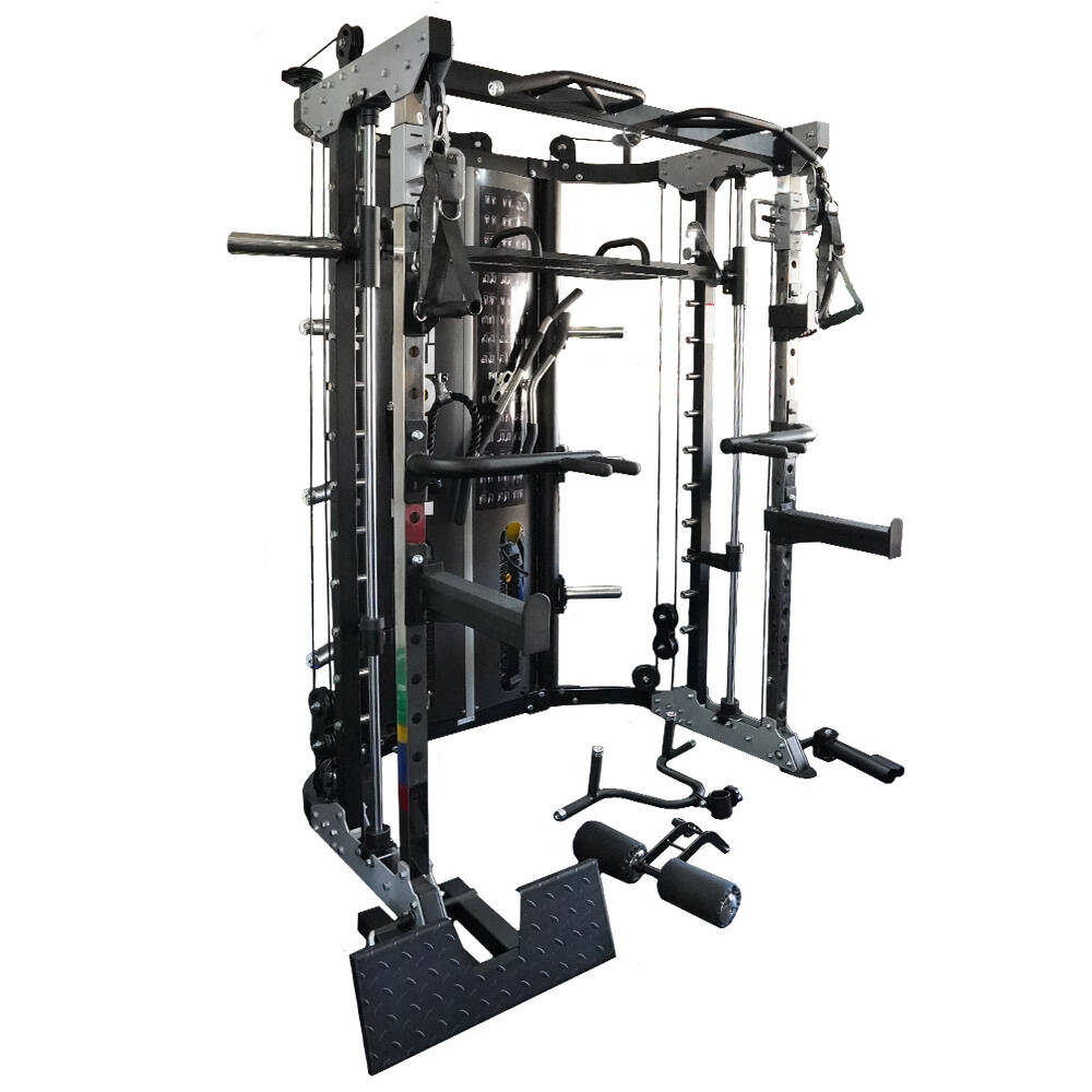 Force USA G12 All-In-One Trainer - Polia Dupla (90,5 kg), Smith Machine, Multipower, Rack e Leg Press